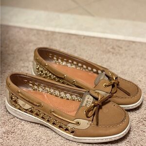 Sperry Women's Top sider gold cup Angelfish boat shoes Sz 9